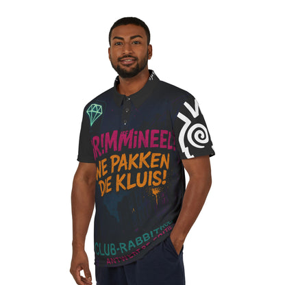 Vibrant Unisex Polo Shirt, Trendy Graphic Shirt for Parties, Unique Casual Wear, Gift for Friends, Fun Summer Fashion