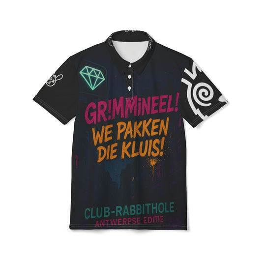 Vibrant Unisex Polo Shirt, Trendy Graphic Shirt for Parties, Unique Casual Wear, Gift for Friends, Fun Summer Fashion